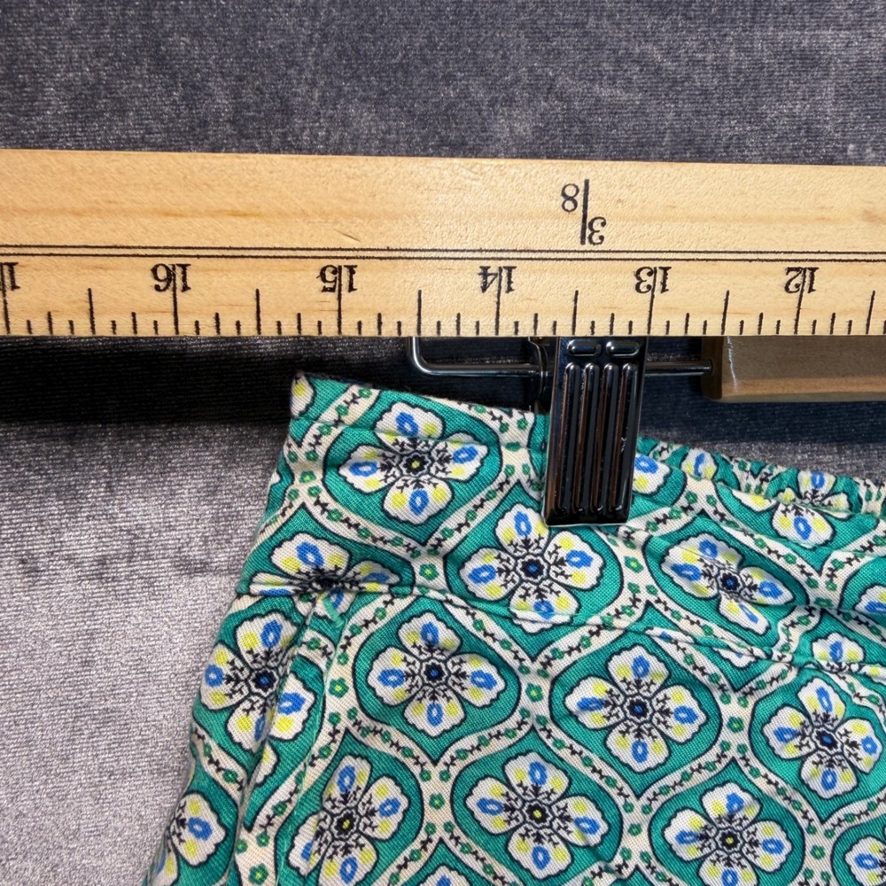 Old Navy Shorts Womens L Green Rayon Viscose Playa High Rise Geometric Pockets - Picture 7 of 9